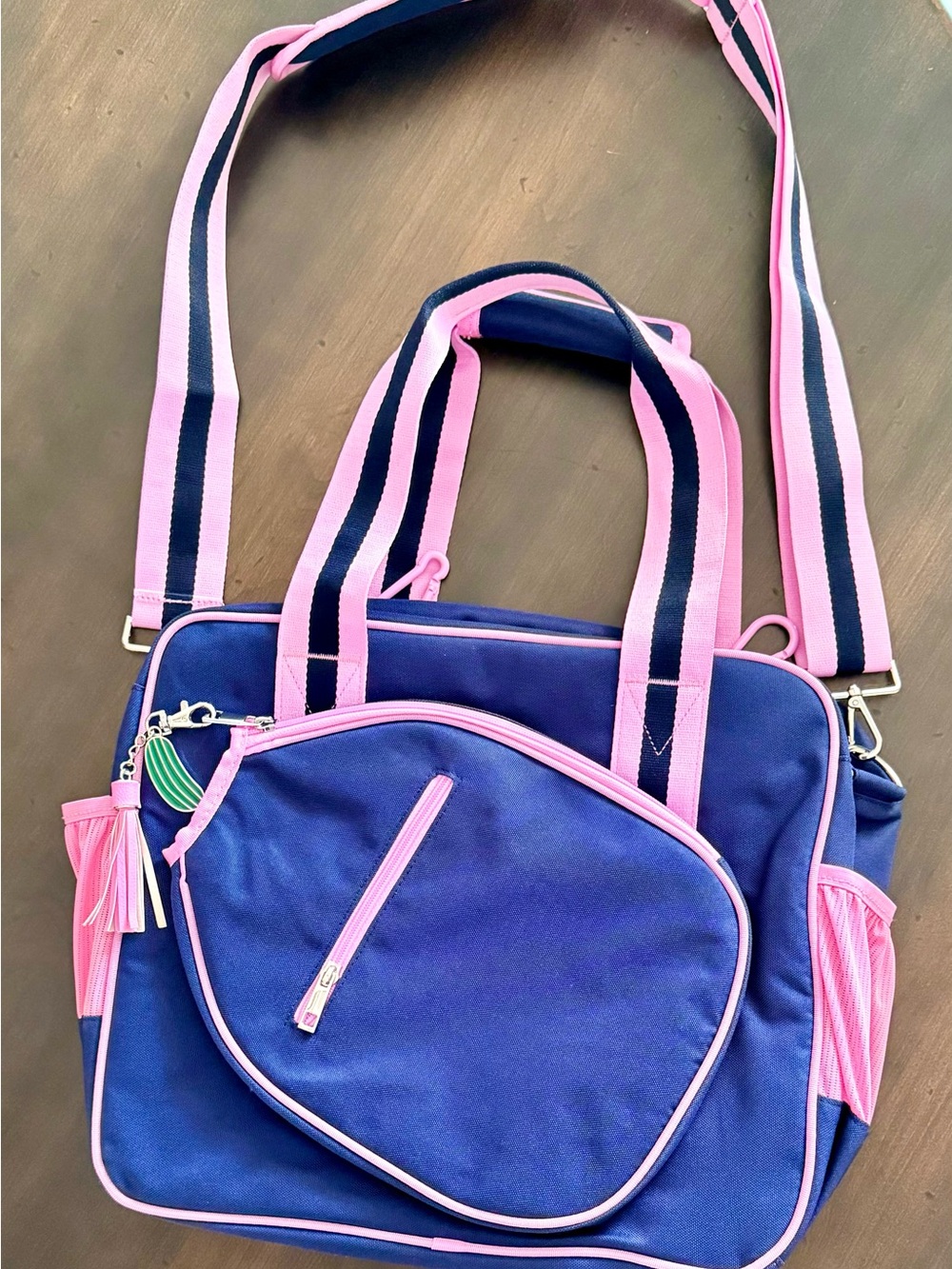 Fresh Pickle Lola Pickleball Tote Bag, Navy & Pink, Brand New w Tags